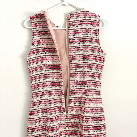 Rebecca Taylor Optic Tweed Sheath Dress & Jacket Outfit Set Candy Apple Red Sz 2 - Picture 9 of 15